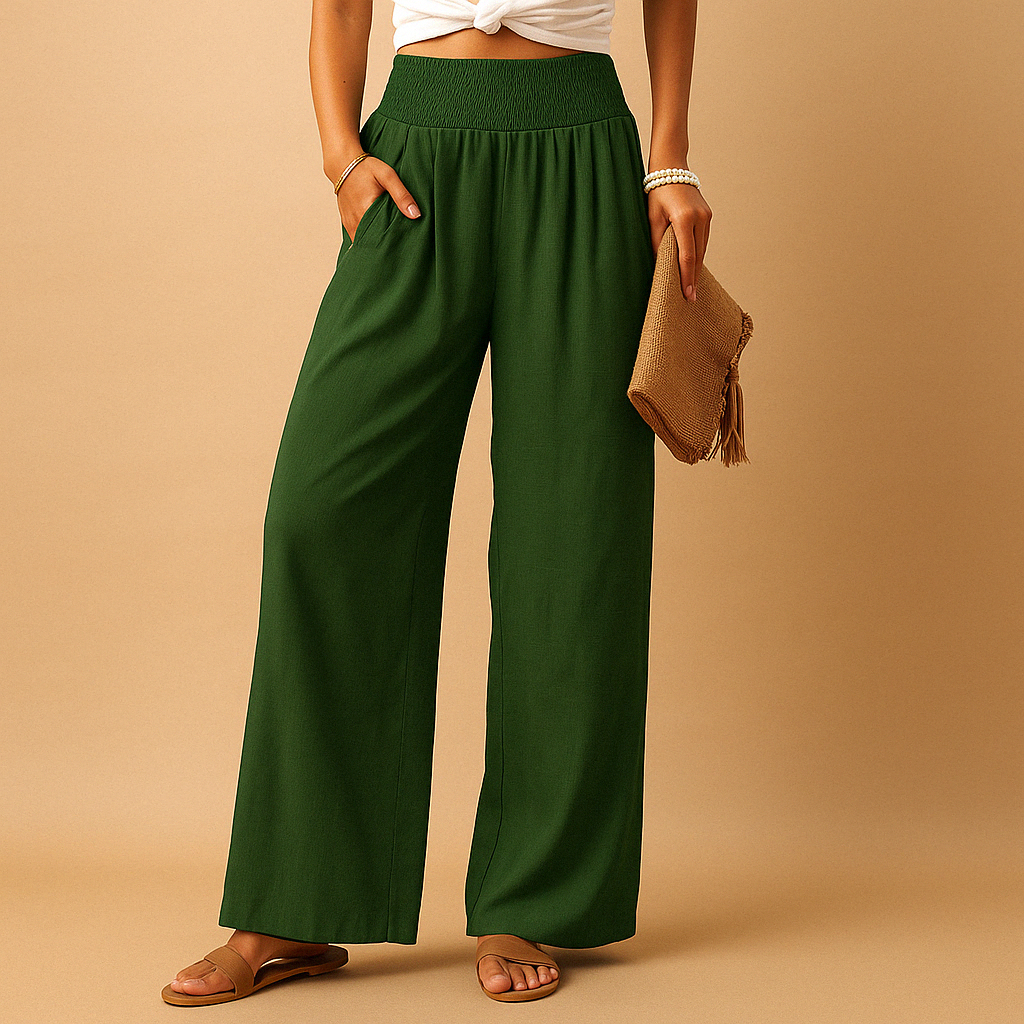 Pantaloni casual a gamba Larga