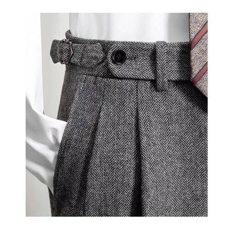 Pantaloni casual da uomo in stile vintage