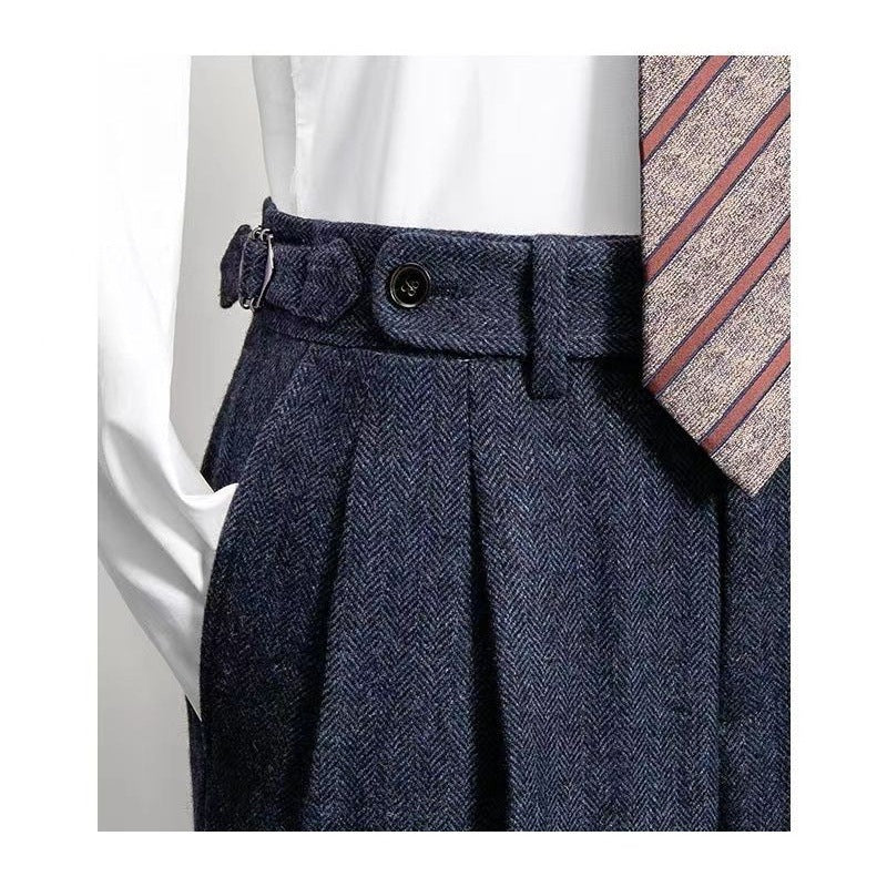 Pantaloni casual da uomo in stile vintage