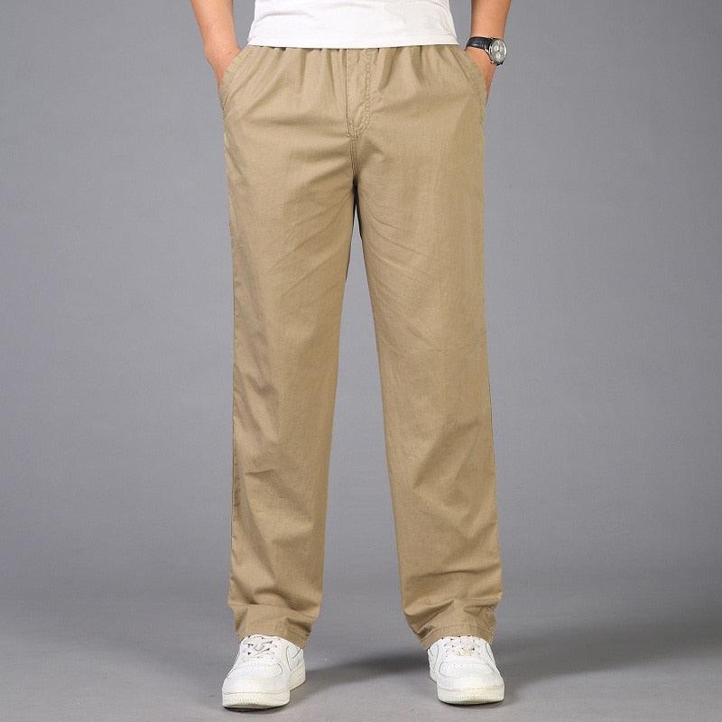 Pantaloni Casual da Uomo Pull-On con Vestibilità Morbida
