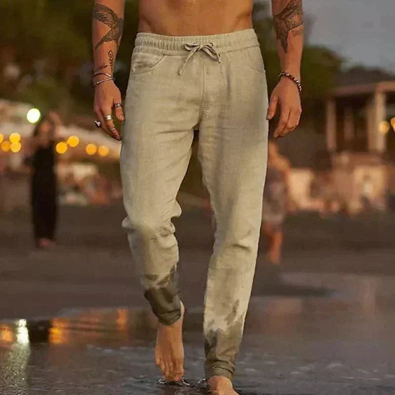 Pantaloni casual in lino