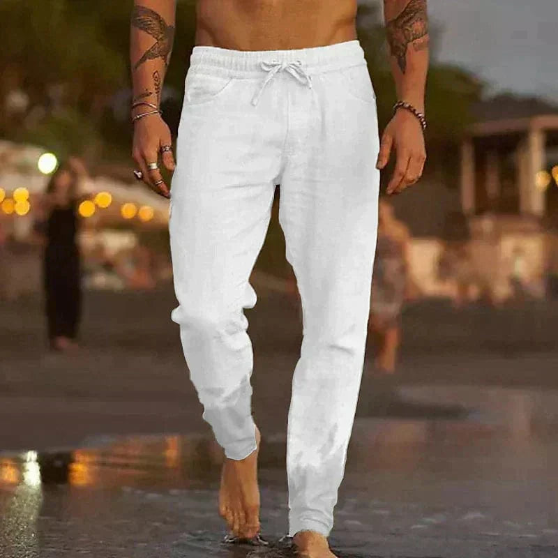 Pantaloni casual in lino