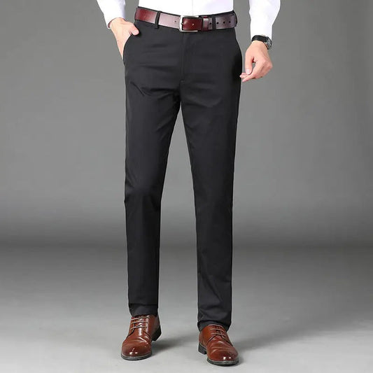 Pantaloni Classici da Uomo ad Alta Elasticità