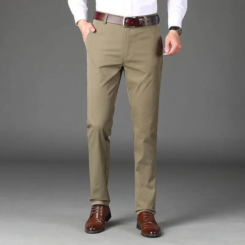 Pantaloni Classici da Uomo ad Alta Elasticità