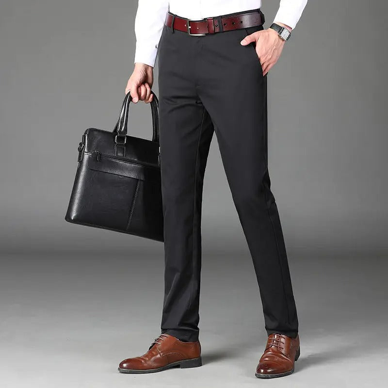 Pantaloni Classici da Uomo ad Alta Elasticità