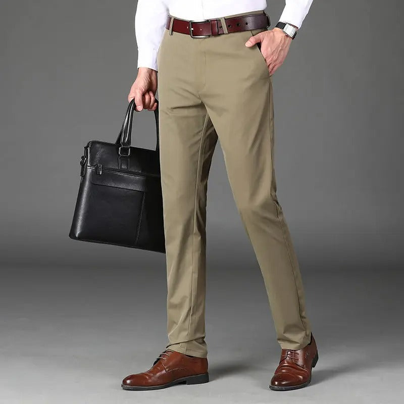 Pantaloni Classici da Uomo ad Alta Elasticità
