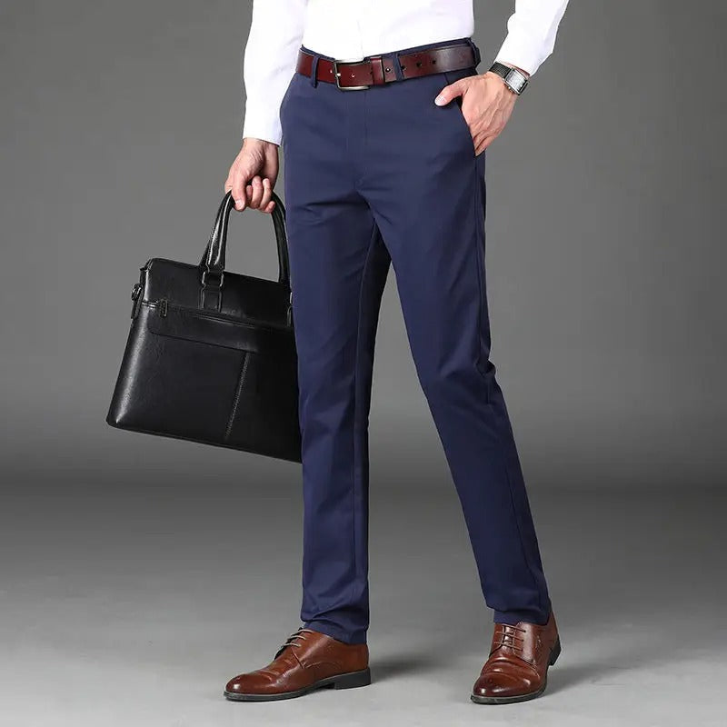 Pantaloni Classici da Uomo ad Alta Elasticità