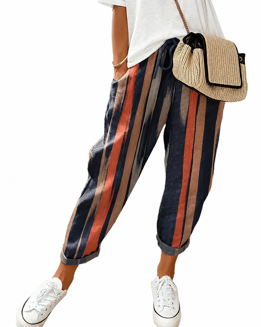 Pantaloni da donna stile lino – taglio leggero ed elegante