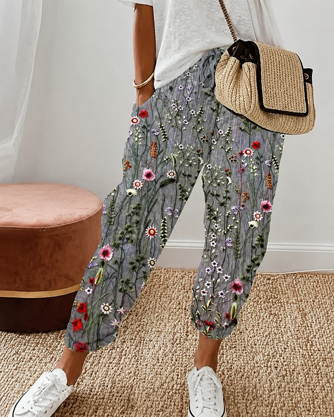 Pantaloni da donna stile lino – taglio leggero ed elegante