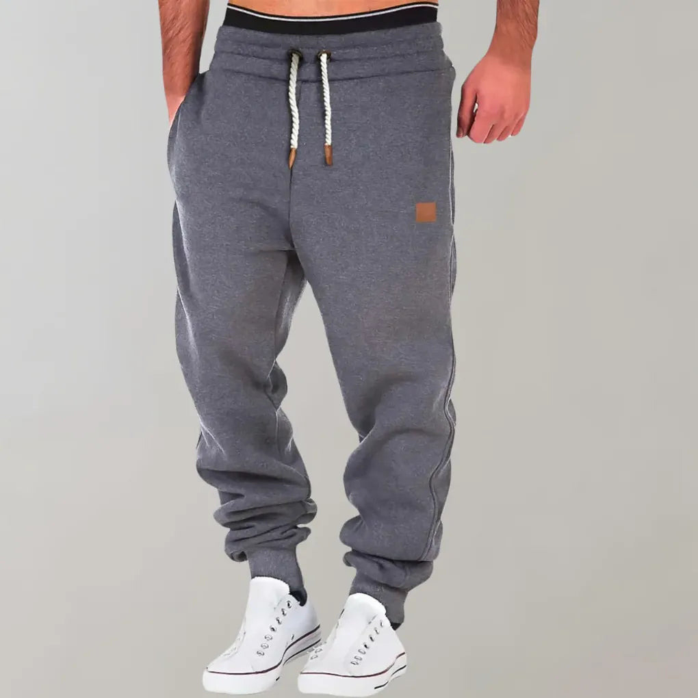 Pantaloni da tuta da uomo in misto cotone – vestibilità casual quotidiana