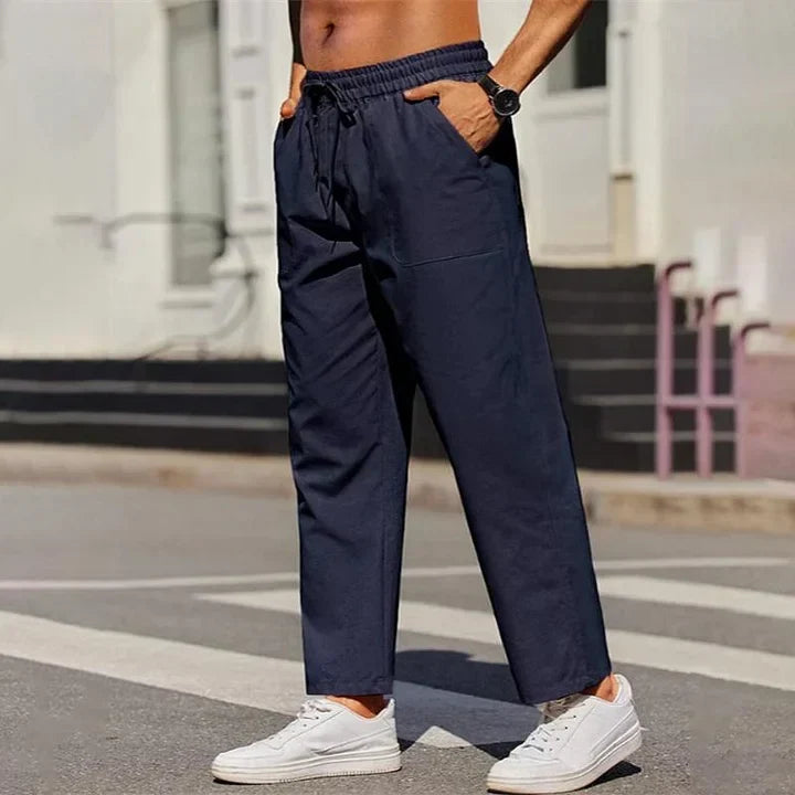 Pantaloni da uomo con coulisse e vestibilità morbida