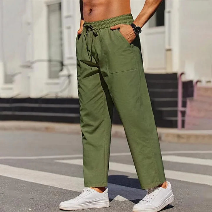 Pantaloni da uomo con coulisse e vestibilità morbida