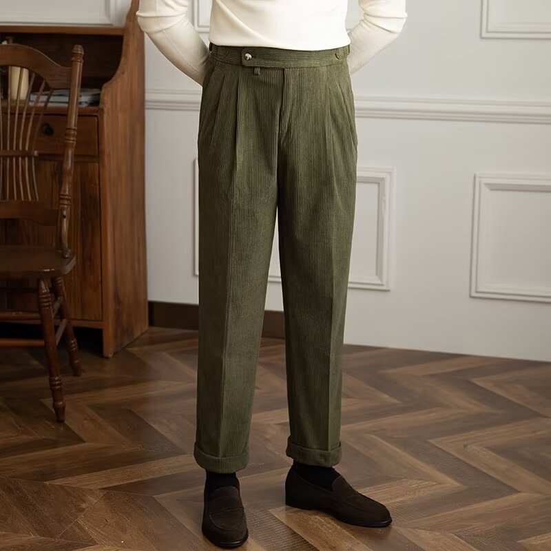 Pantaloni da uomo con pinces