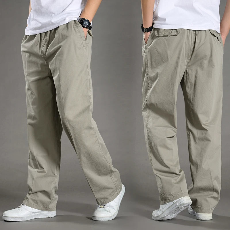 Pantaloni da uomo con vestibilità comoda e trama morbida