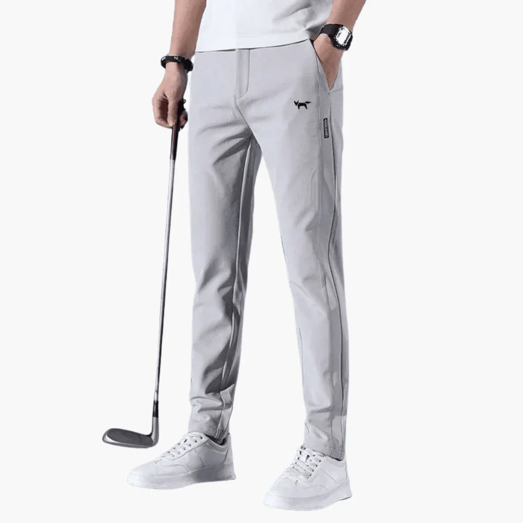 Pantaloni da Uomo Slim Fit con Vita Elasticizzata e Cerniera