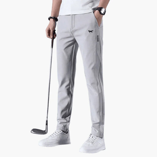 Pantaloni da Uomo Slim Fit con Vita Elasticizzata e Cerniera