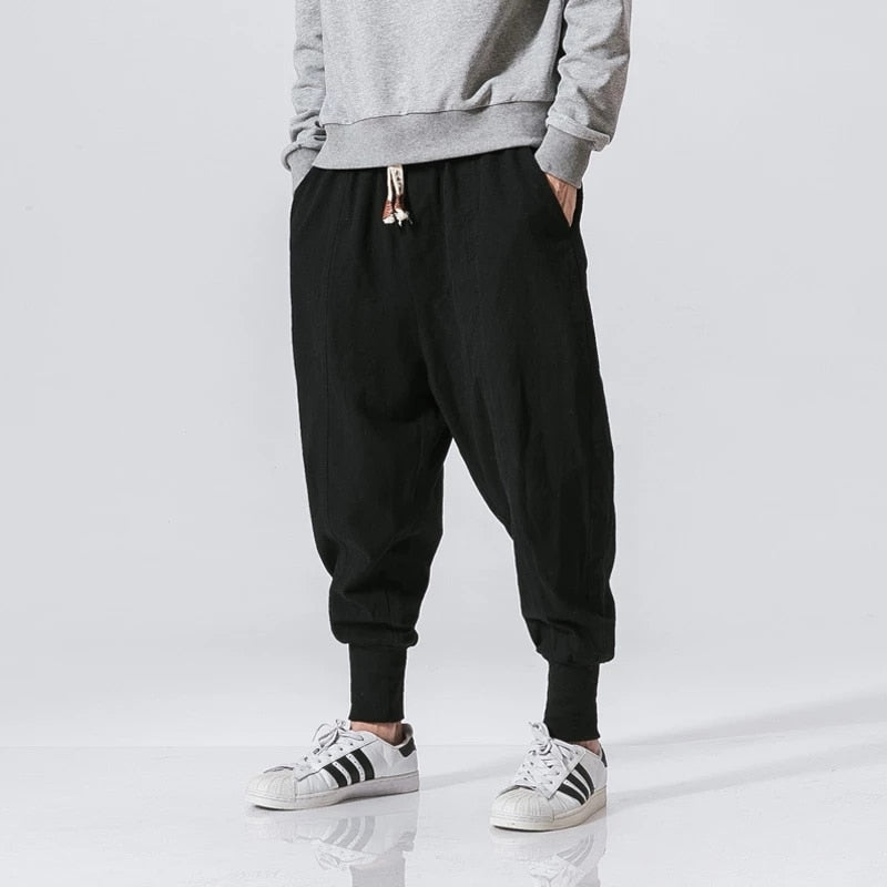Pantaloni harem comodi da uomo