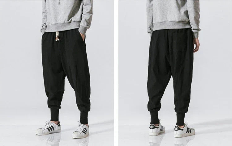 Pantaloni harem comodi da uomo