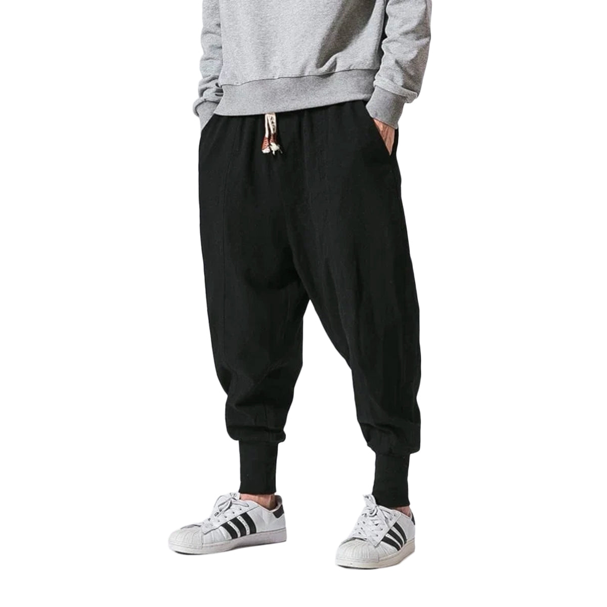 Pantaloni harem comodi da uomo