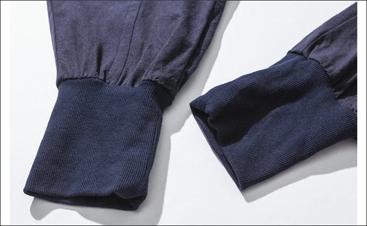 Pantaloni harem in cotone e lino