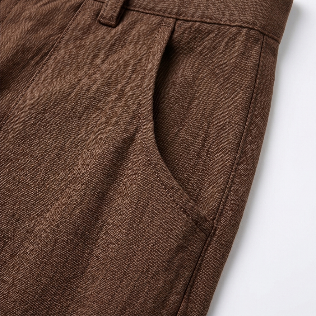 Pantaloni palazzo a vita alta a gamba Larga