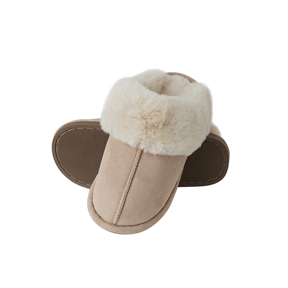 Pantofole – calde e morbide (Marrone e beige)