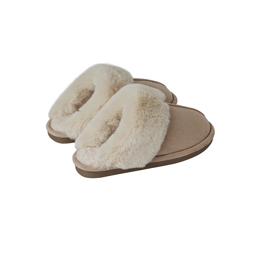 Pantofole – calde e morbide (Marrone e beige)