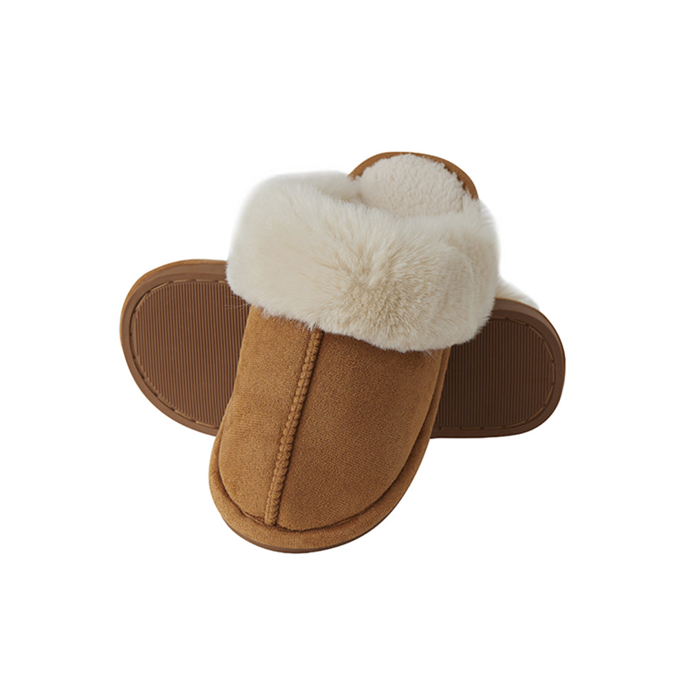 Pantofole – calde e morbide (Marrone e beige)