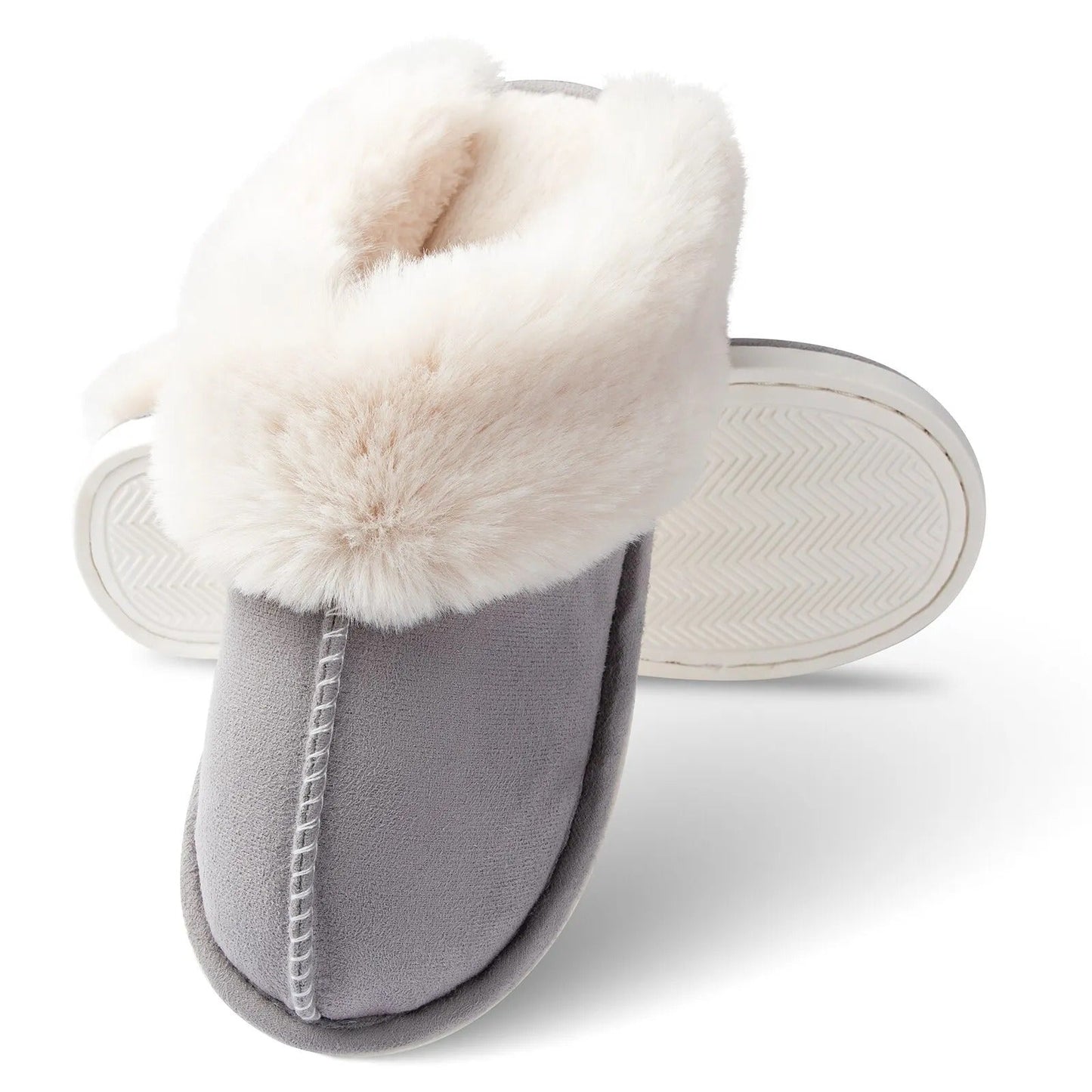 Pantofole da casa in peluche da donna