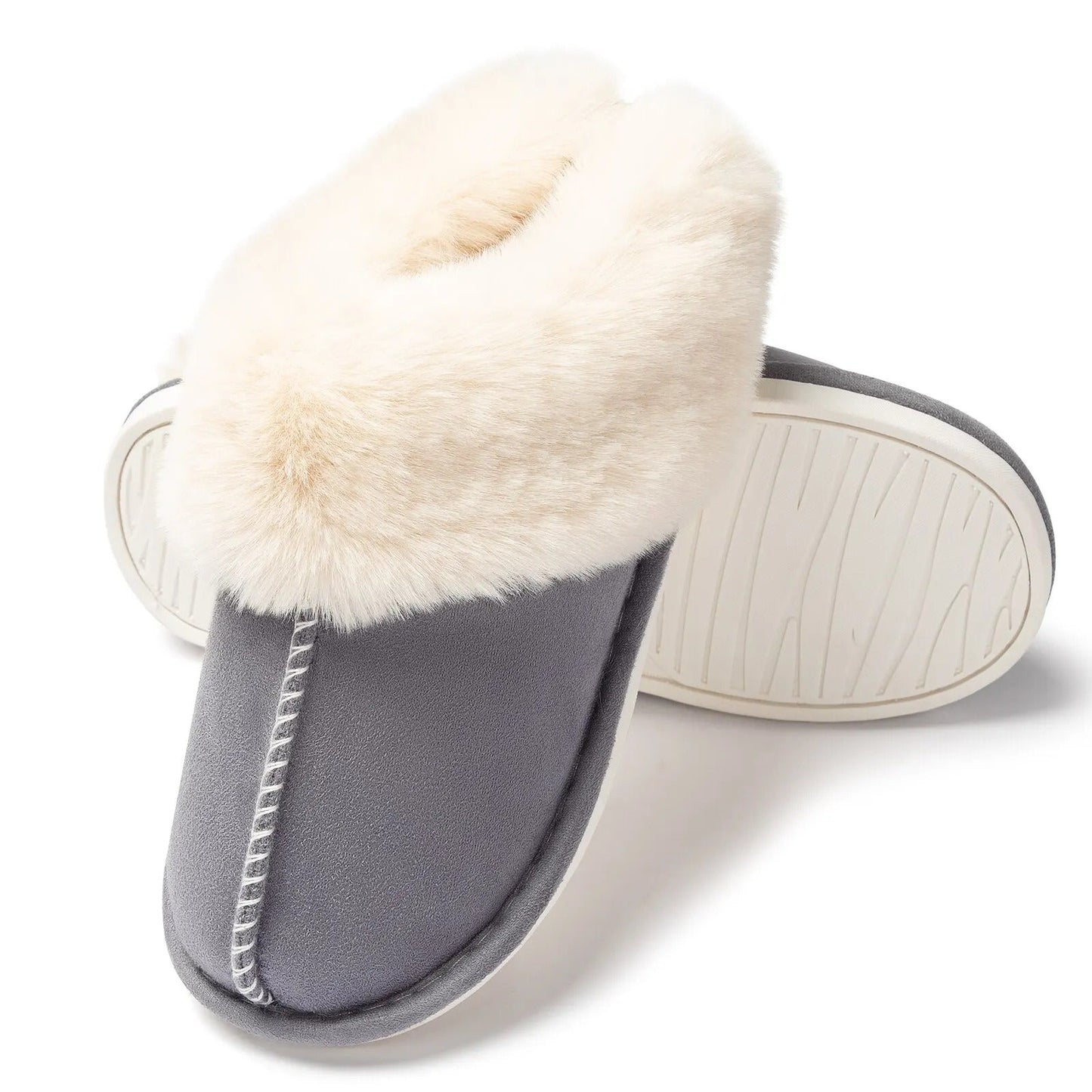 Pantofole da casa in peluche da donna
