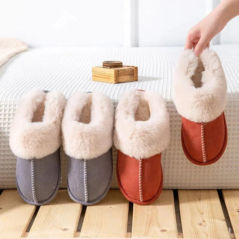 Pantofole da casa in peluche da donna