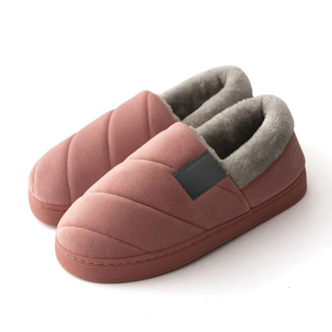 Pantofole da uomo antiscivolo in pelliccia