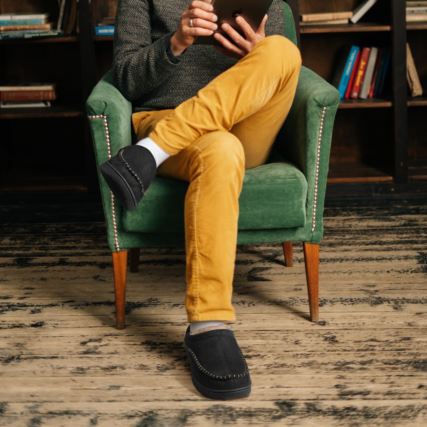 Pantofole ortopediche da uomo – Design con morbido supporto per l'arco plantare