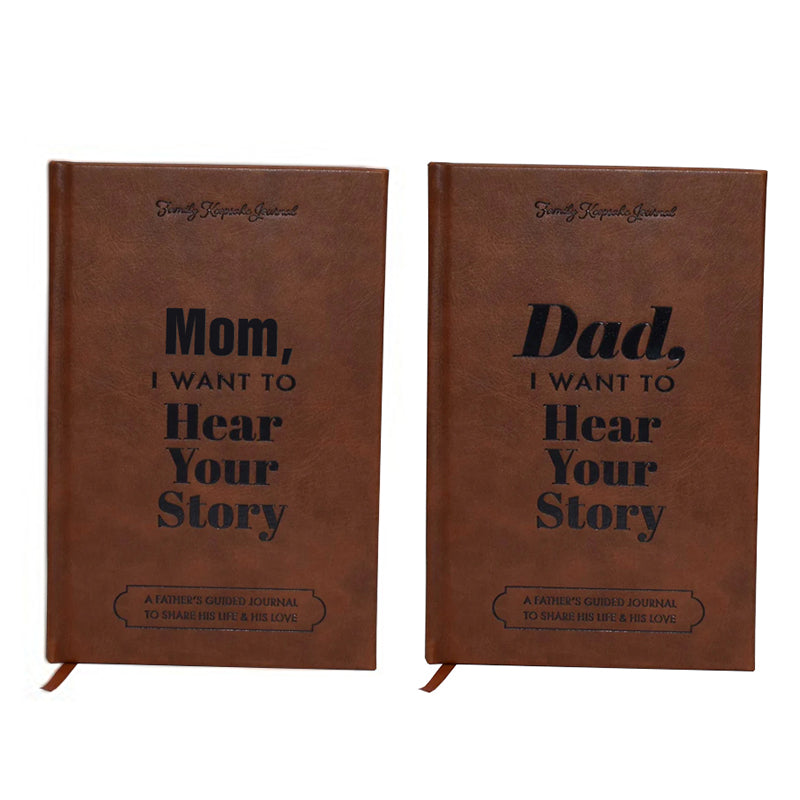 Papà, voglio ascoltare la tua storia | Libro in Edizione Heritage | Oltre 250 domande