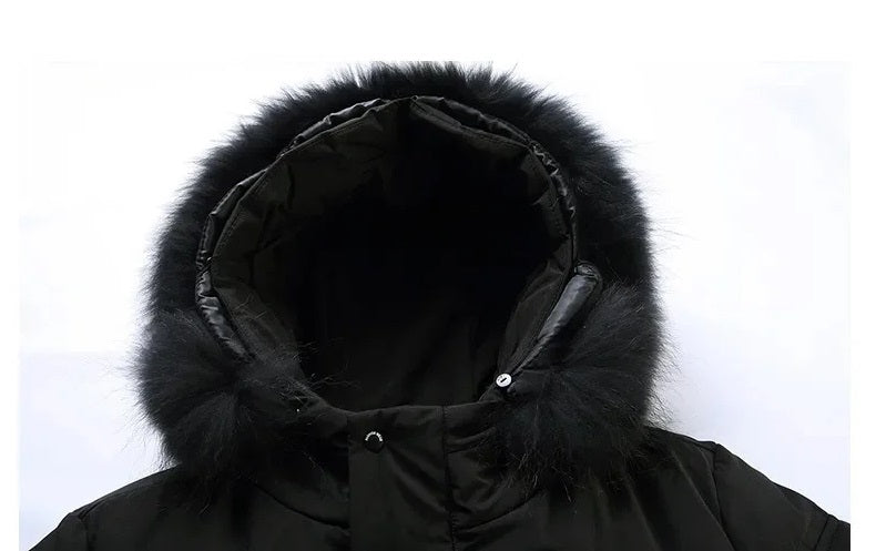 Parka invernale con cappuccio