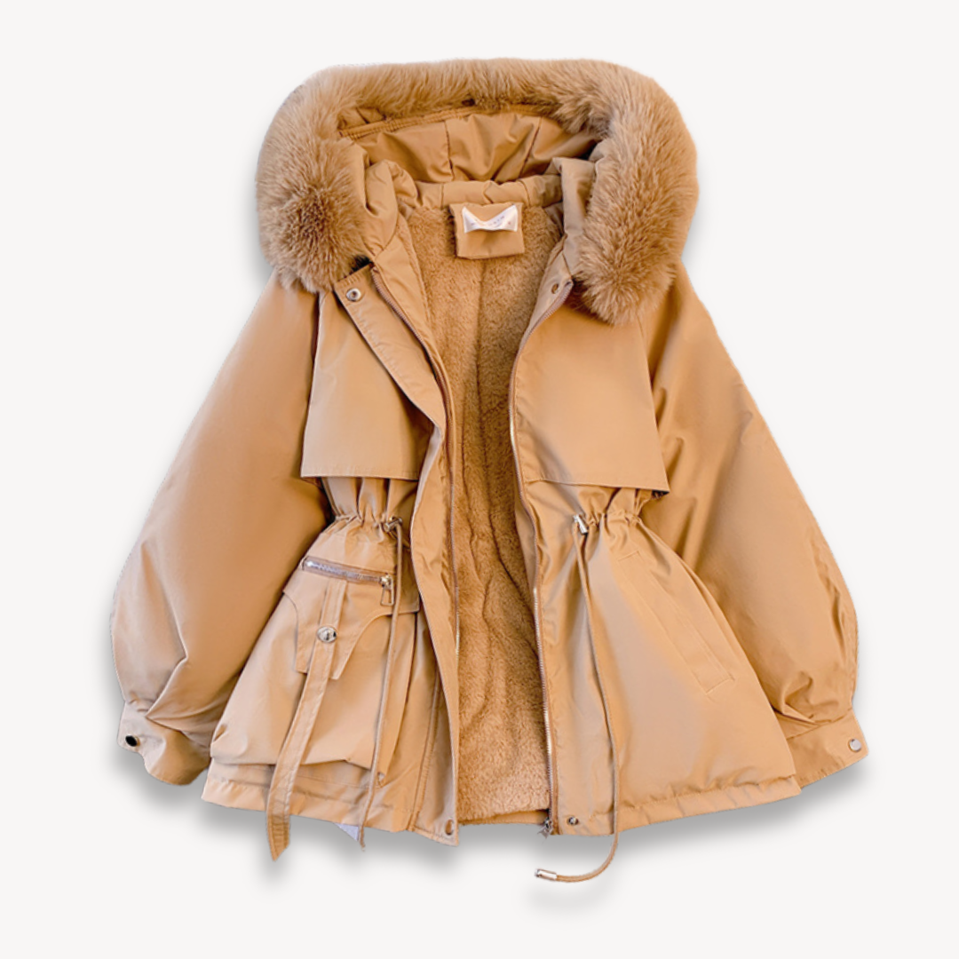 Parka invernale da donna con cappuccio rimovibile