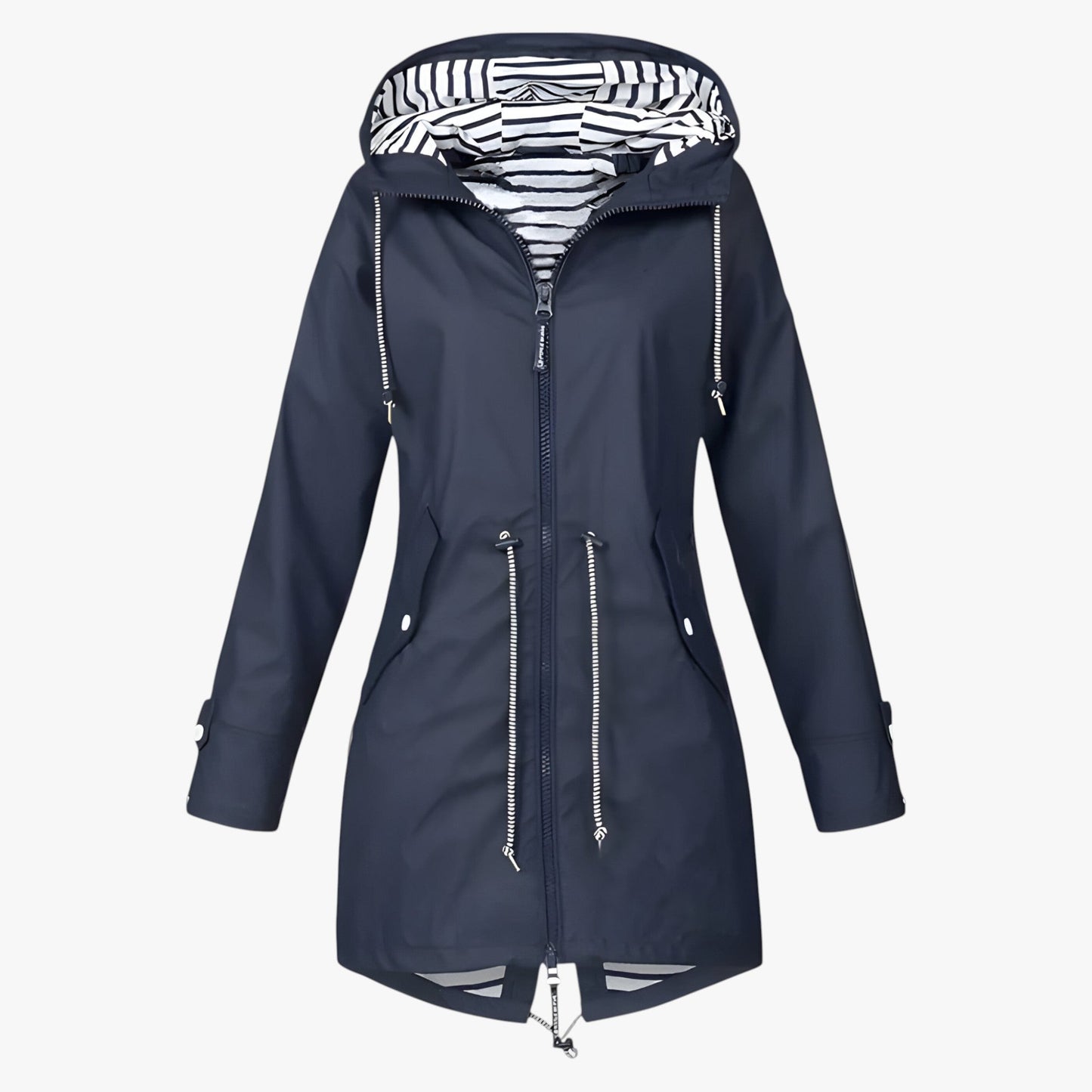 Parka invernale impermeabile – Vestibilità regolabile con isolamento termico e fodera del cappuccio a righe