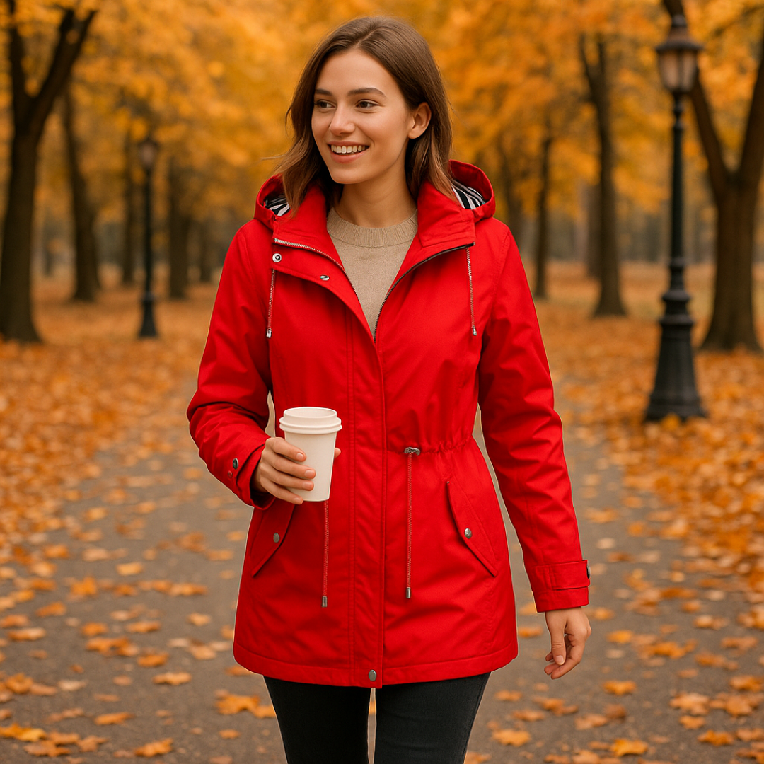 Parka invernale impermeabile – Vestibilità regolabile con isolamento termico e fodera del cappuccio a righe