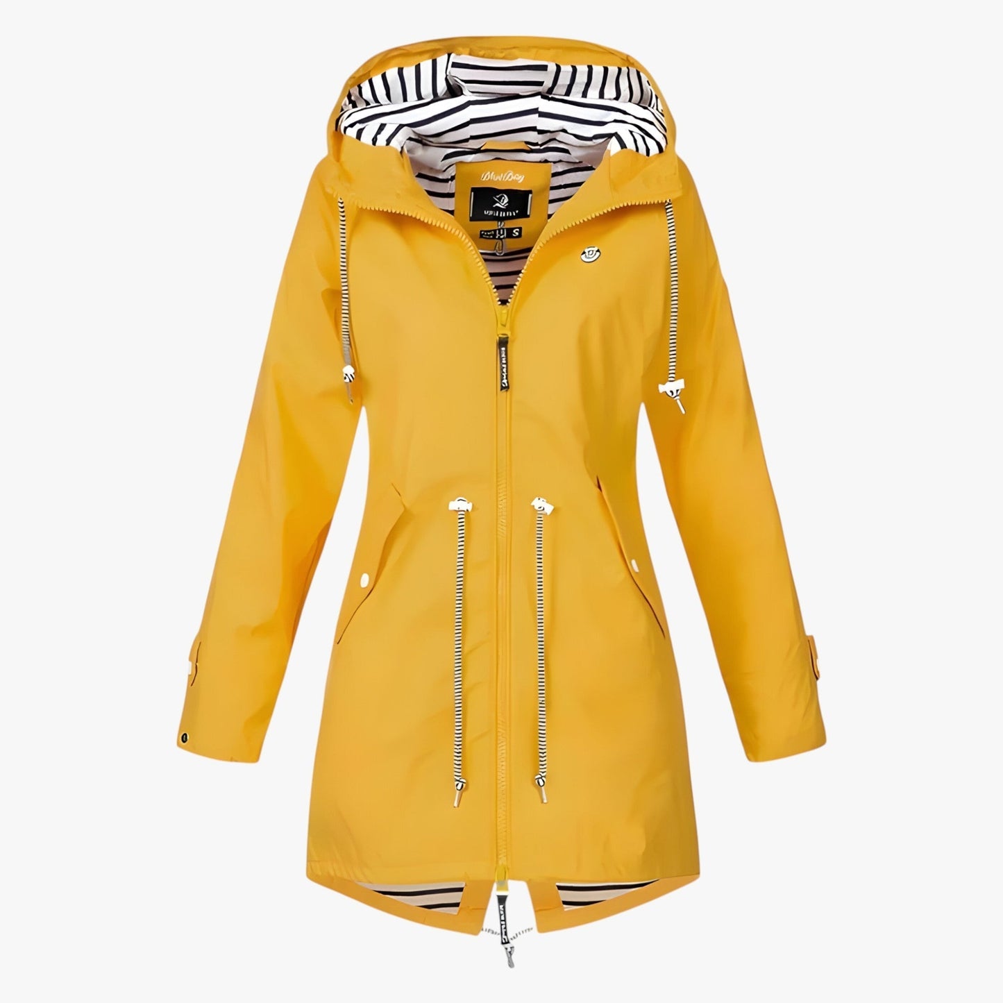 Parka invernale impermeabile – Vestibilità regolabile con isolamento termico e fodera del cappuccio a righe