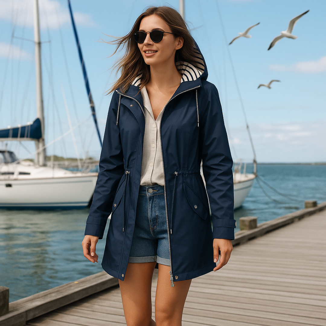 Parka invernale impermeabile – Vestibilità regolabile con isolamento termico e fodera del cappuccio a righe