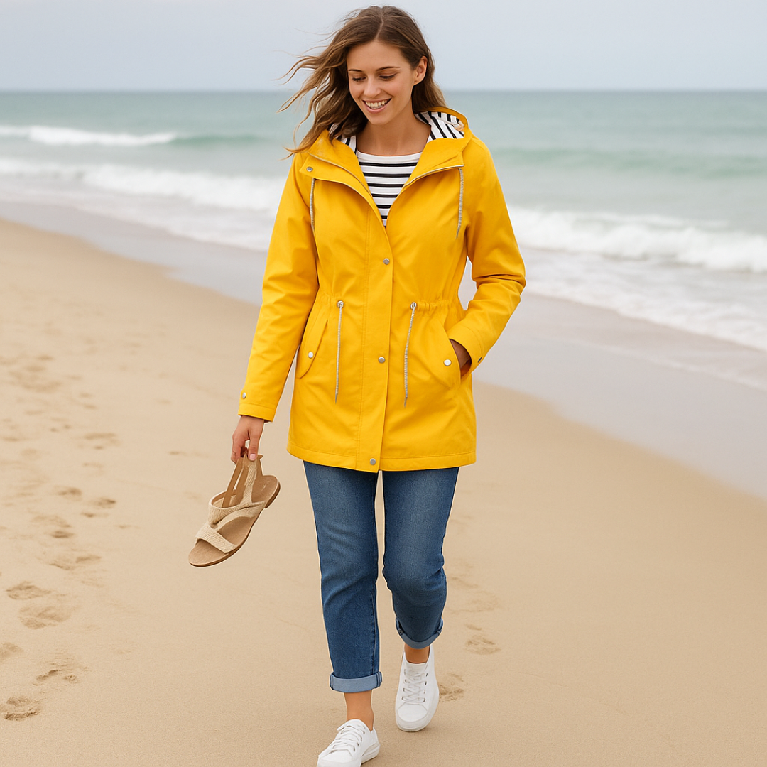 Parka invernale impermeabile – Vestibilità regolabile con isolamento termico e fodera del cappuccio a righe