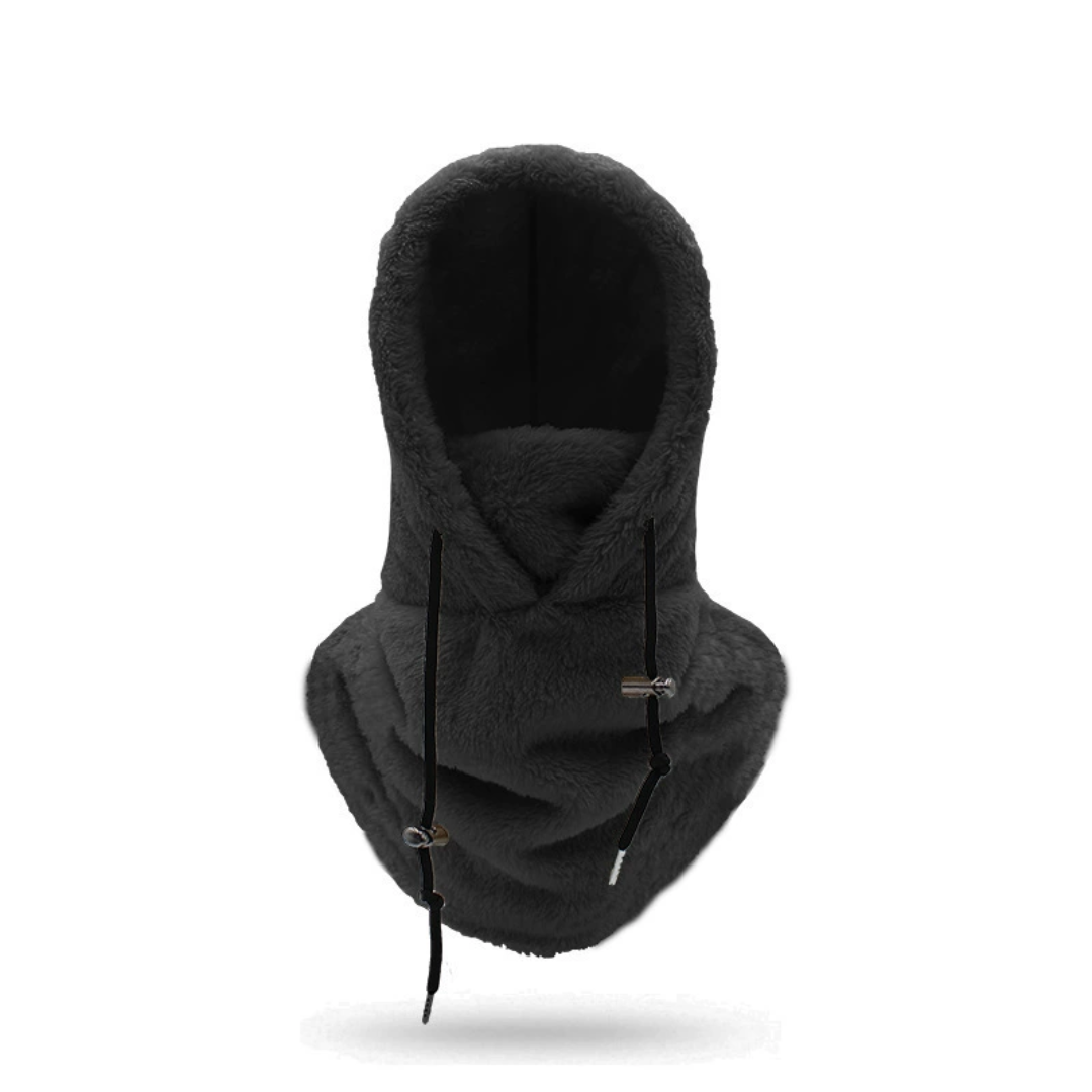 Passamontagna con cappuccio in fleece sherpa | Fleece polare per protezione invernale e da sci