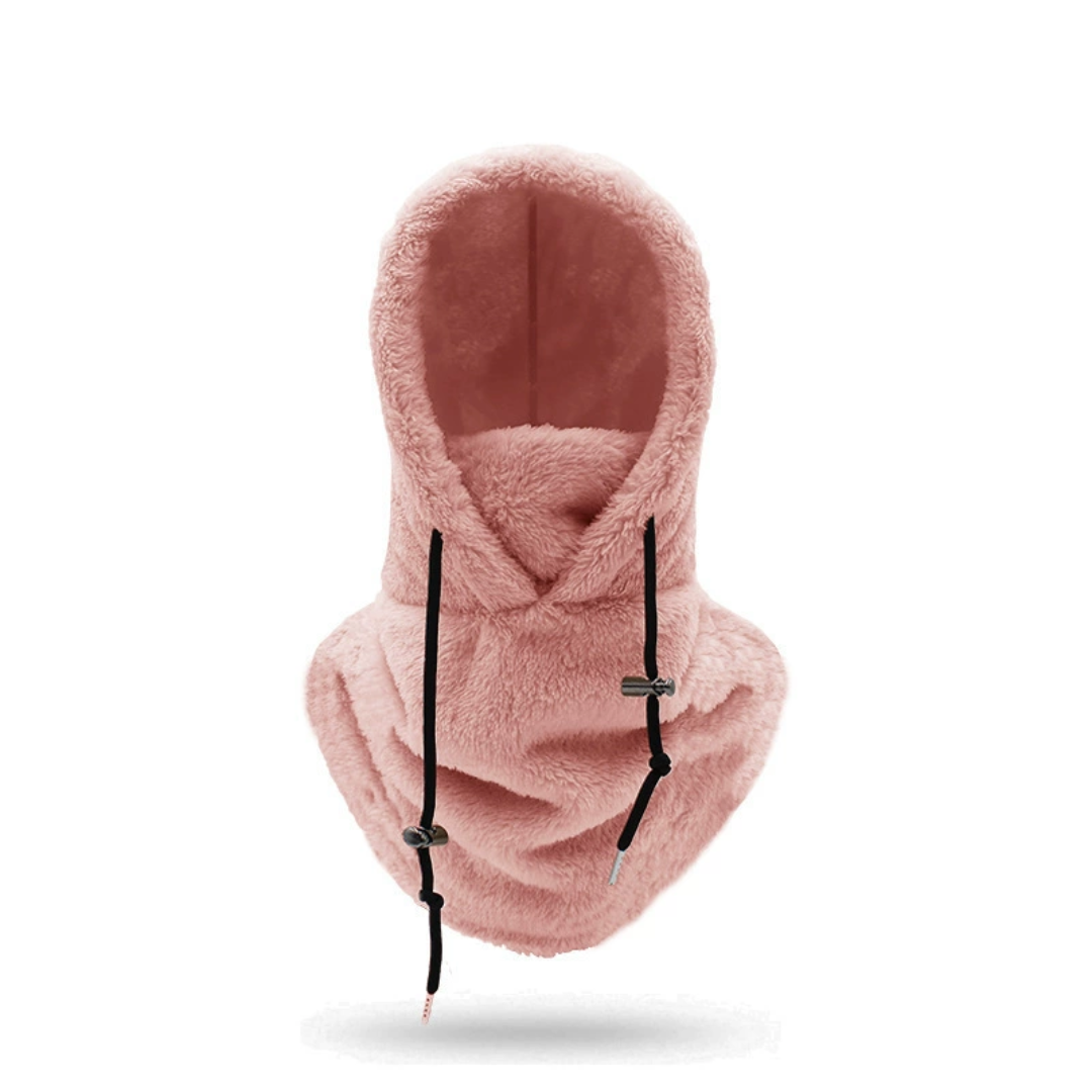 Passamontagna con cappuccio in fleece sherpa | Fleece polare per protezione invernale e da sci
