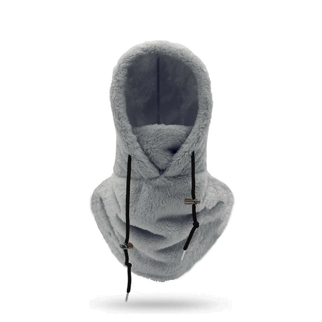 Passamontagna con cappuccio in fleece sherpa | Fleece polare per protezione invernale e da sci