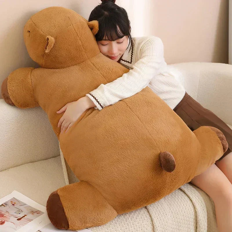 Peluche gigante a forma di capibara