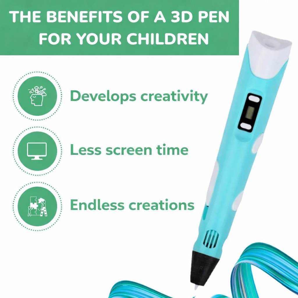 Penna 3D creativa per bambini per disegno e stampa – Giocattolo educativo