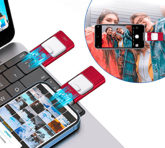 Pennetta USB per Backup Immediato di Foto e Video per Tablet e PC
