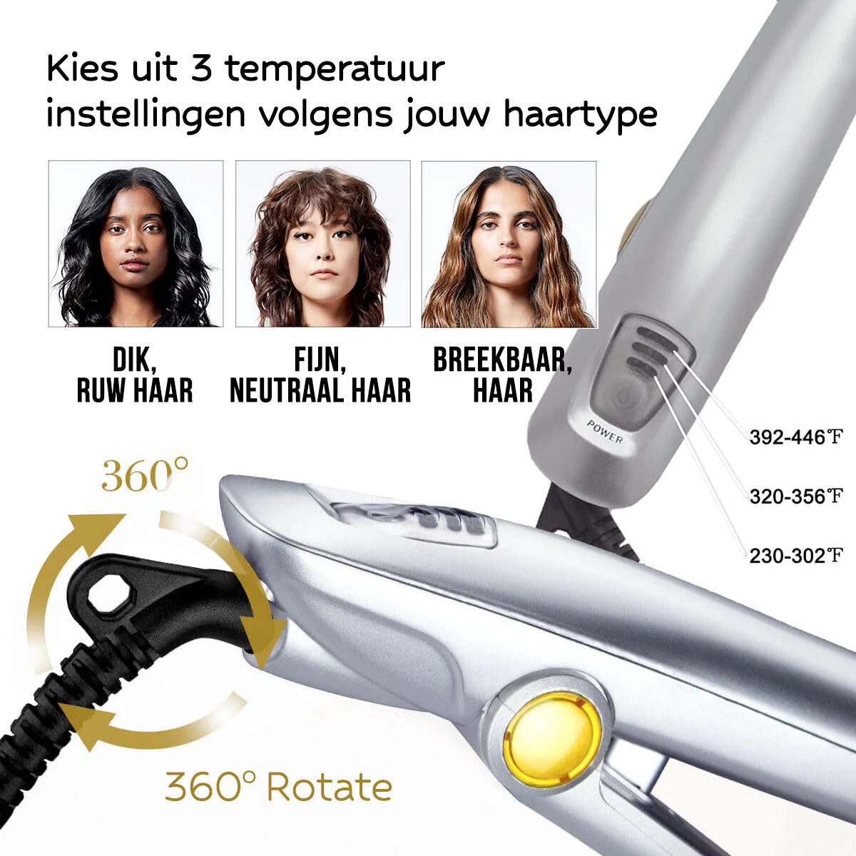 Piastra e arricciacapelli multifunzione 2 in 1 – Styler capelli versatile