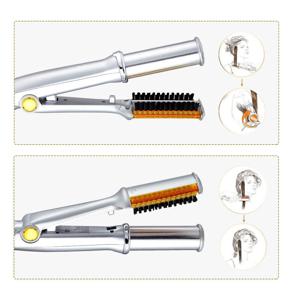 Piastra e arricciacapelli multifunzione 2 in 1 – Styler capelli versatile