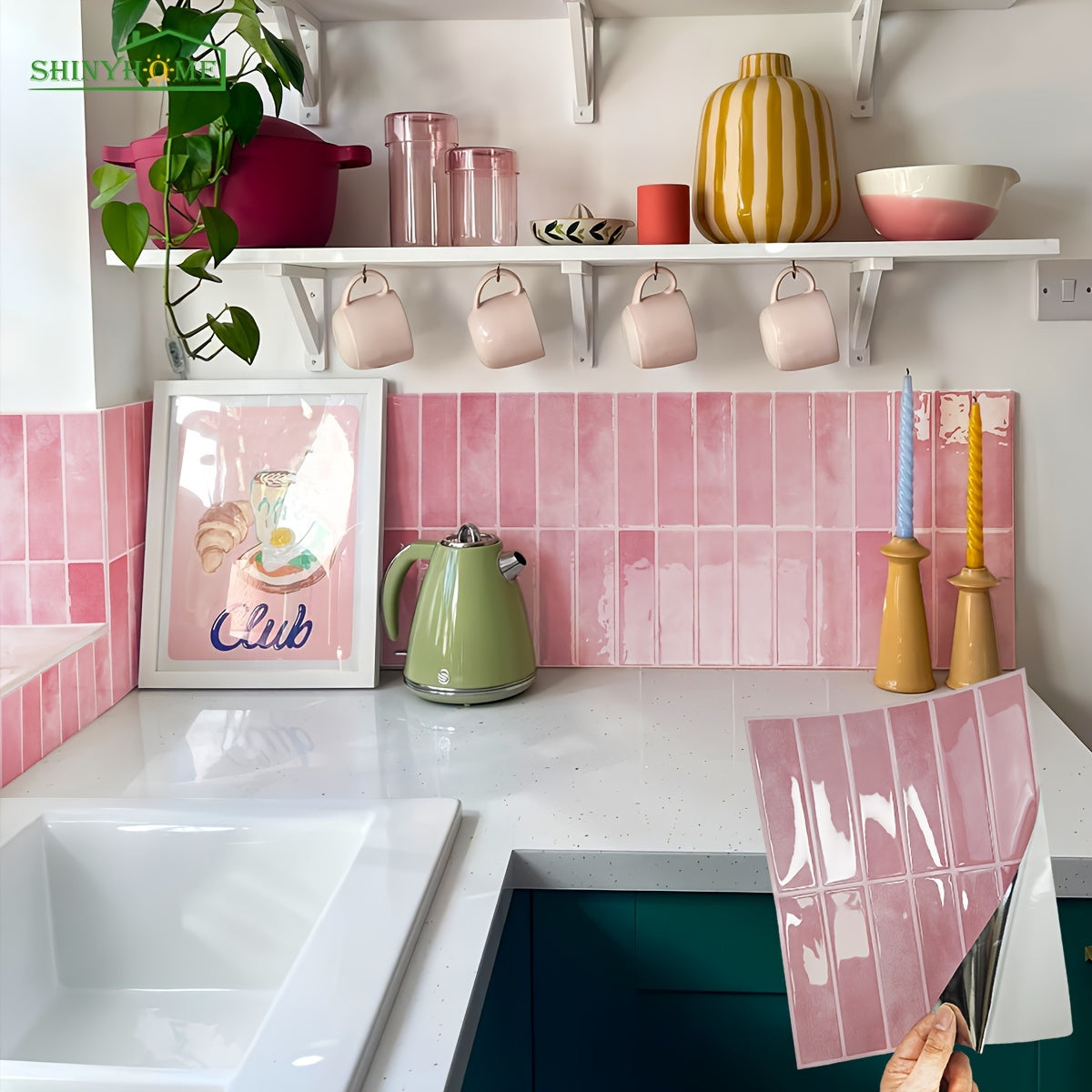 Piastrelle da Parete per Cucina e Bagno con Design 3D